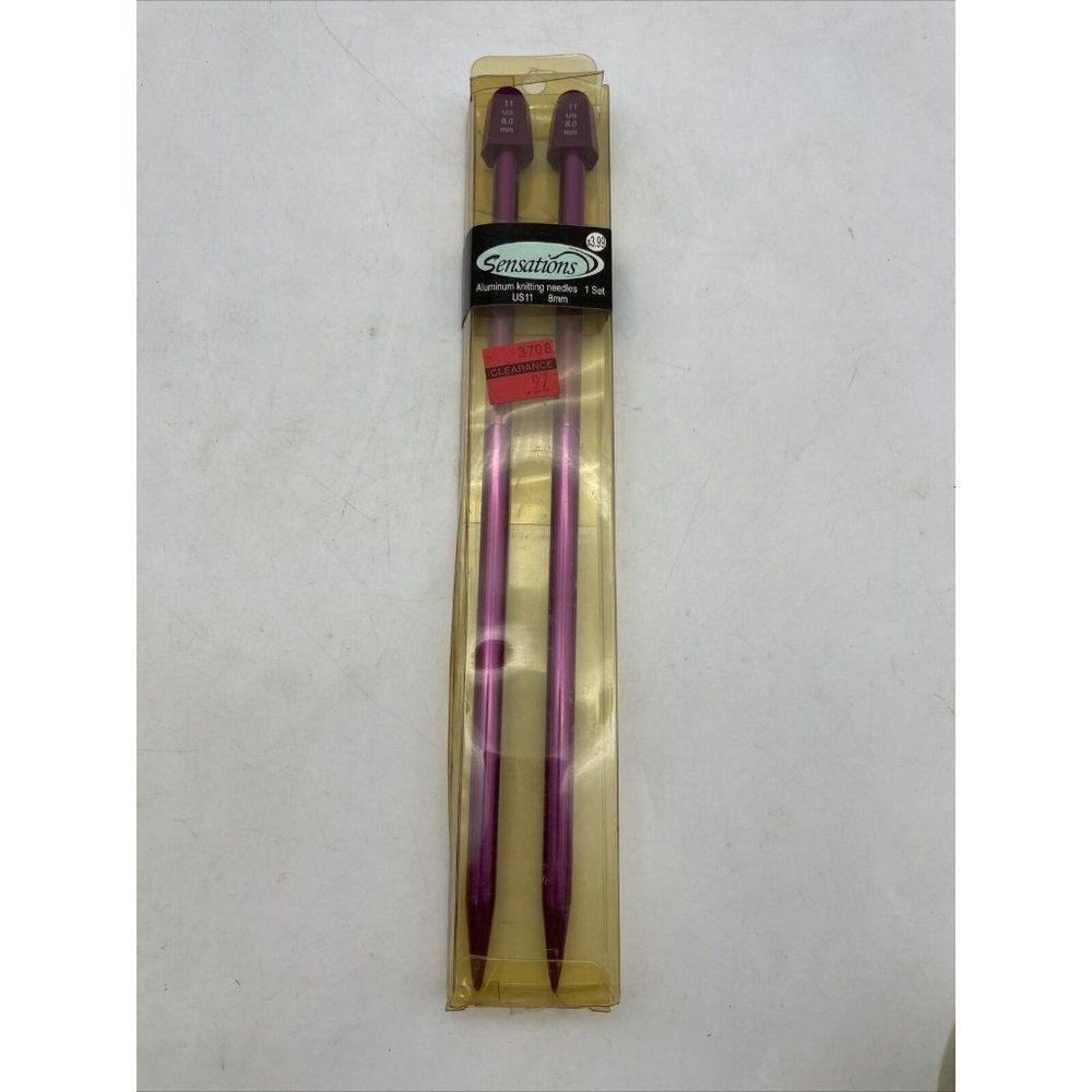 2006 Sensations Aluminum Knitting Needles 1 Set US11  8mm NOS